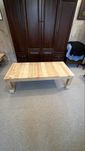 Handmade Drewniany prostokątny stół z drewna sosnowego 3 sztuki