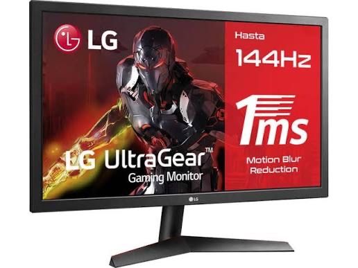 Monitor Gaming LG 24GL600F-B (24'' - 1 ms - 144 Hz - FreeSync)