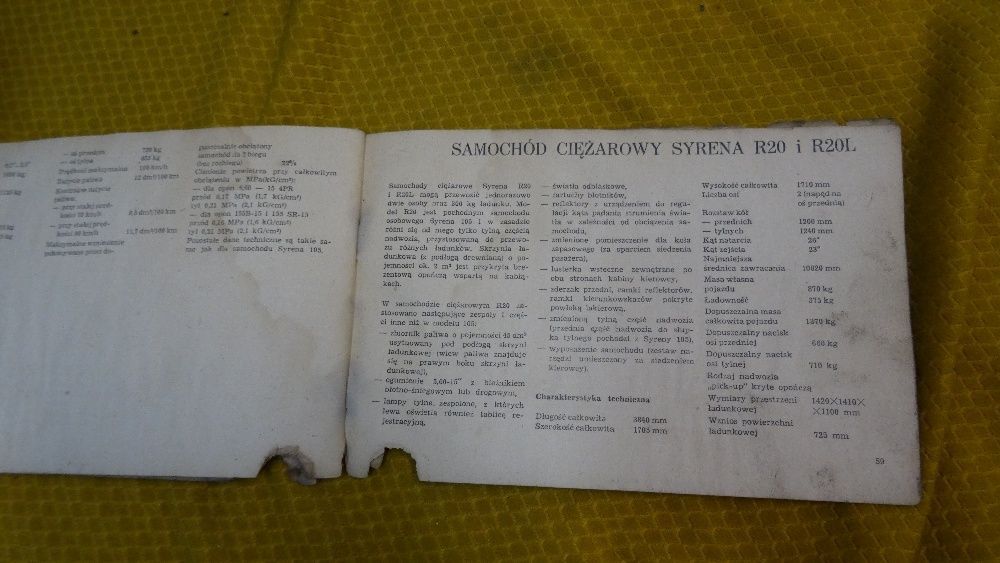 Syrena 105 Instrukcja Obsługi oryginał