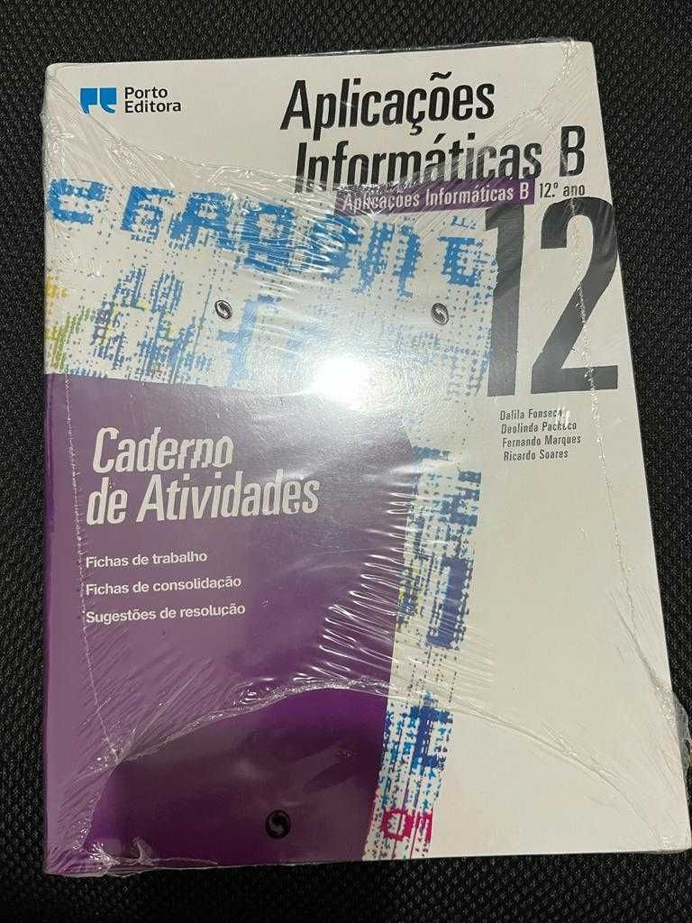 Livro e Caderno de Atividades de Aplicações Informáticas B - 12ºano