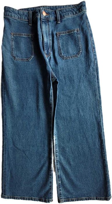 Szerokie damskie spodnie jeans EU42. HIGH LOOSE, WYSOKI STAN.
