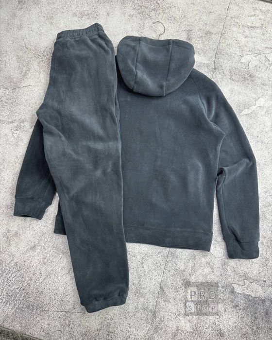 Теплий графітовий спортивний костюм Hugo Boss флісовий костюм сірйи