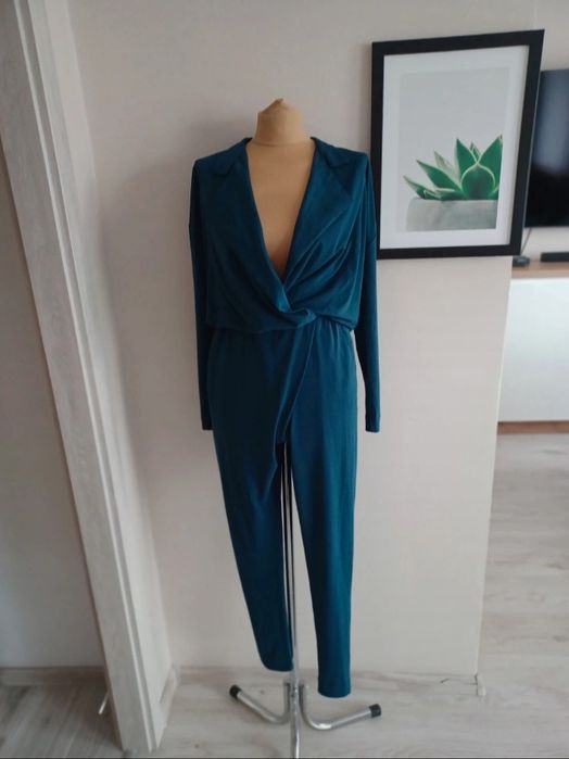 Elegancki kombinezon damski S turkusowy By Marlene Birger