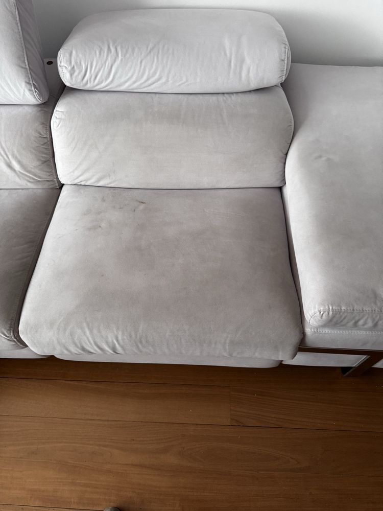 Sofá Chateau D’Ax - Com Chaise Lounge e Cadeira Eletronica Reclinavel
