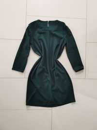 Zielona sukienka Mohito prosta retro vintage