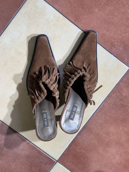 Oryginalne rude klapki boho z USA 3 razy ubrane