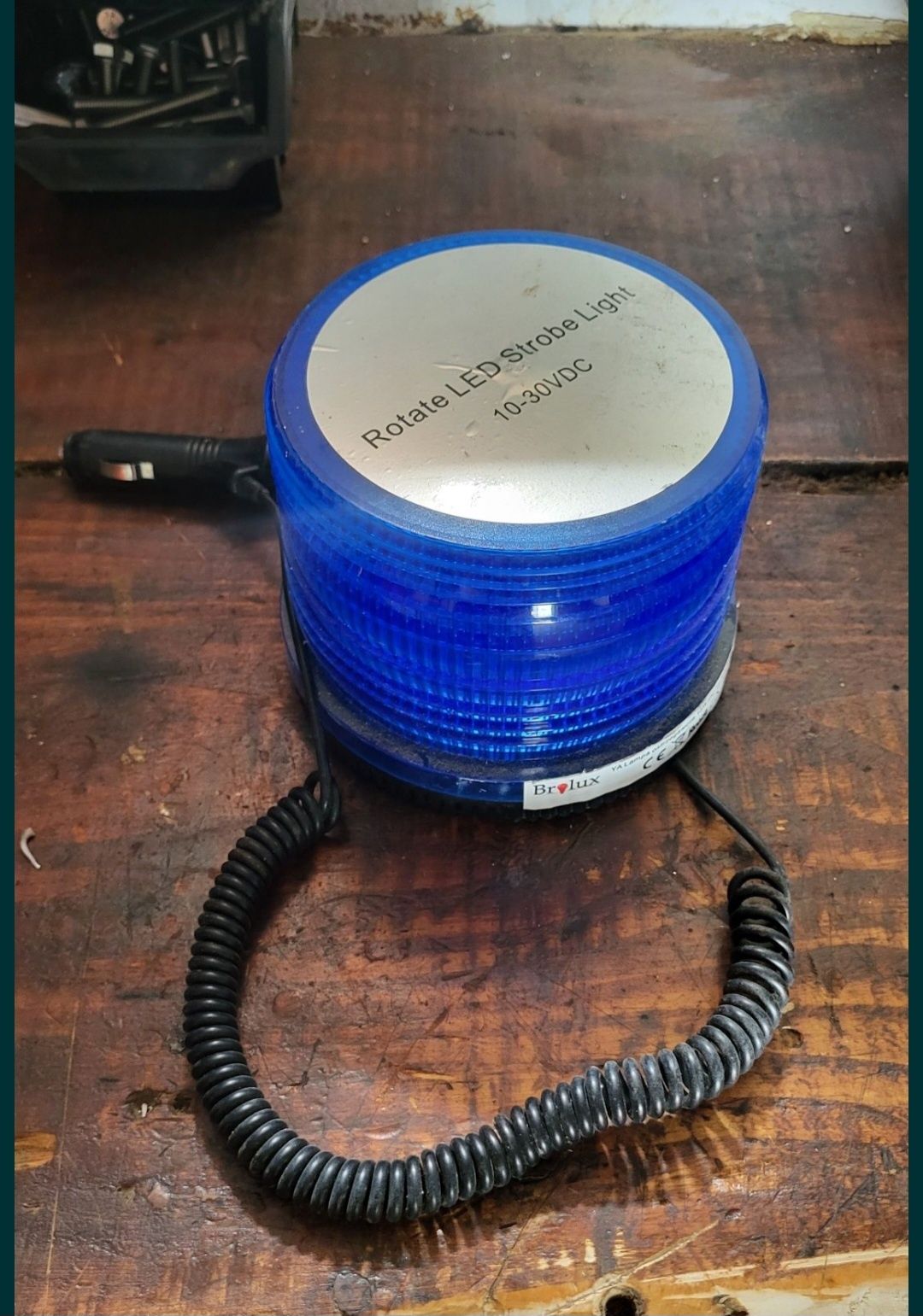 Lampa ostrzegawcza niebieska led