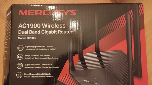 Router WiFi Mercusys MR50G AC1900 -  prywatnie nie handlarz