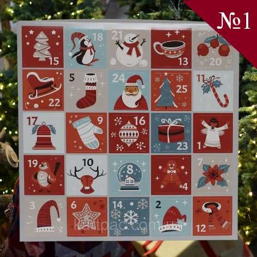 Адвент календар на новий рік з авторських пряників ручної роботи 2026