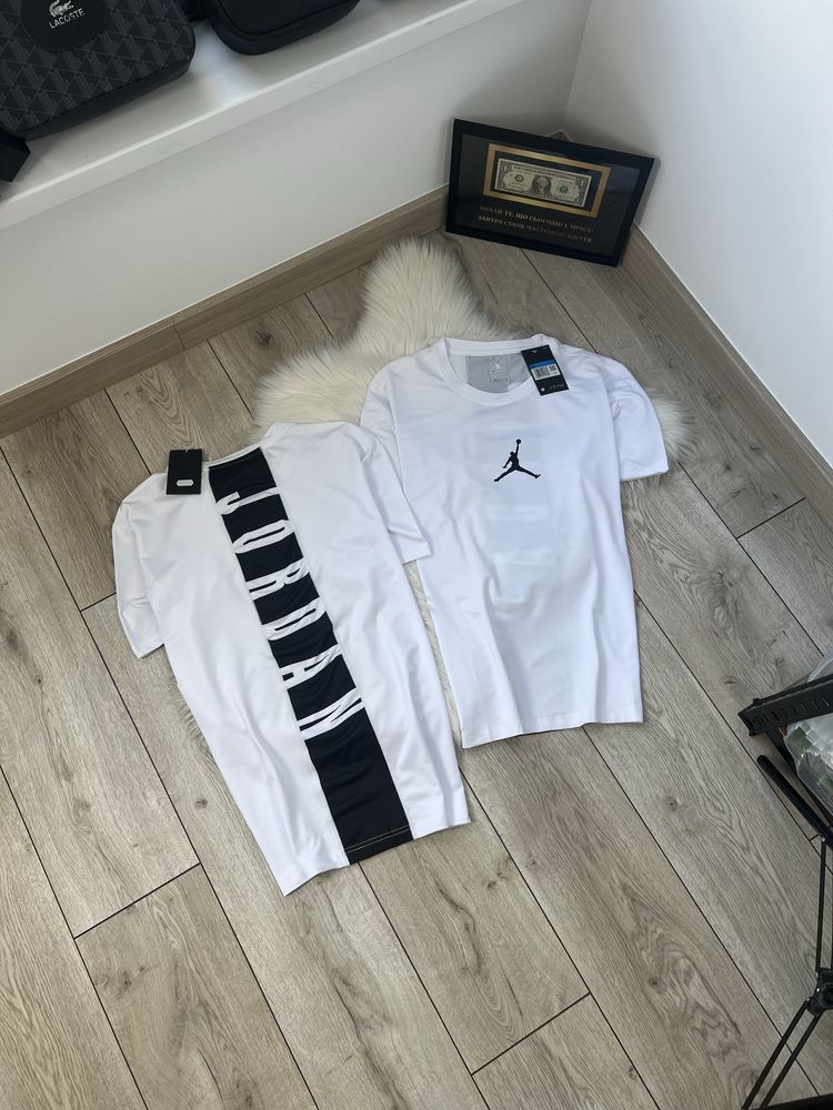 NEW/Белая Футболка Jordan Paris | DRI-FIT большой логотип на спине