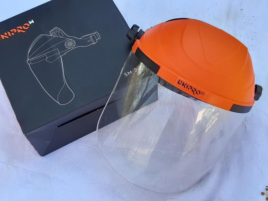 Щиток захисний Dnipro-M SM-2C (Захист очей і обличчя) Прозорий пластик