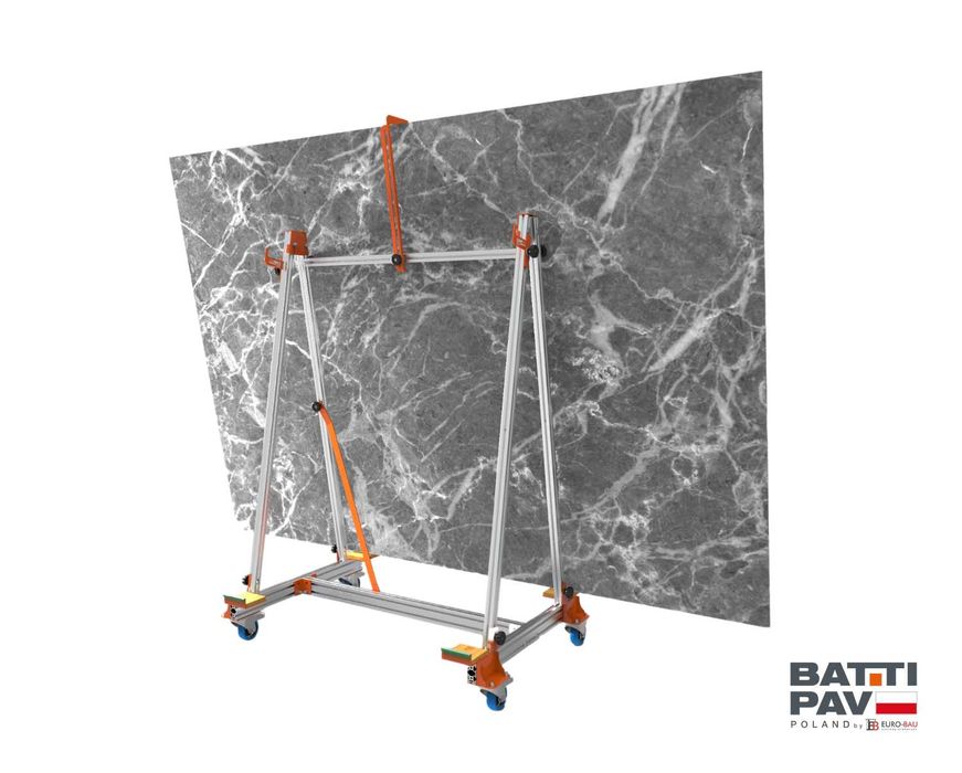 Wózek transportowy do wielkoformatowych płyt, glazury Battipav Cargo