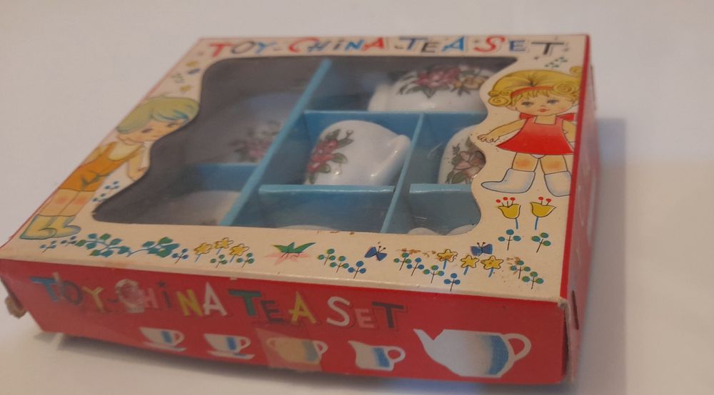 Brinquedo Serviço de chá em porcelana miniatura
