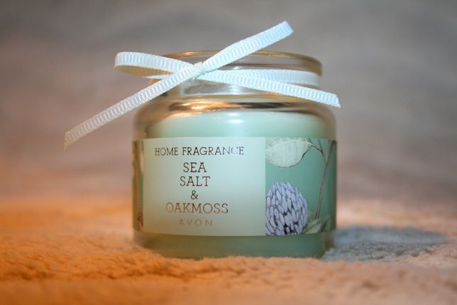 Sea Salt & Oak Moss Mini Candle. Świeczka z solą morską i mchem AVON