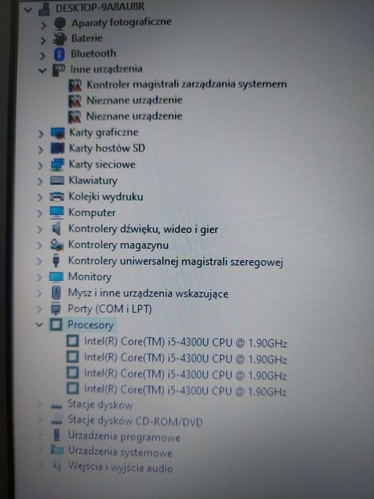 Dell Latitude E5540  ekran 15,6" cpu i5-4300U 4x1,9GHz SPRAWNY