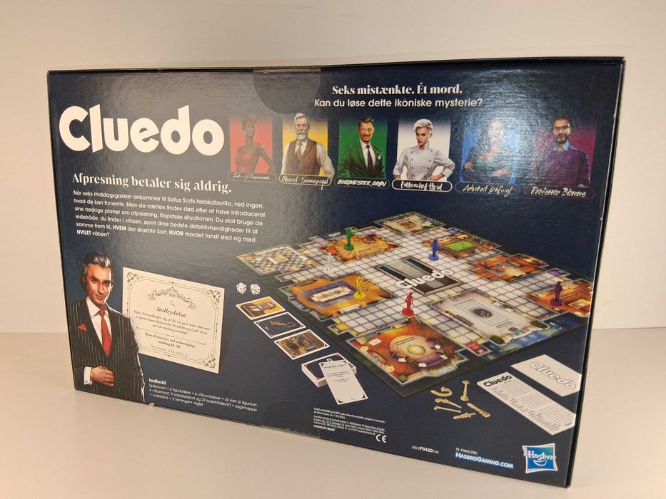 B053 Cluedo Klasyczna Gra Detektywistyczna Mystery Board Game