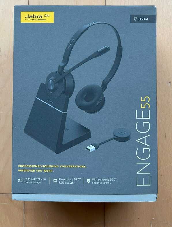 Jabra Engage 55 USB-A com base de carregamento