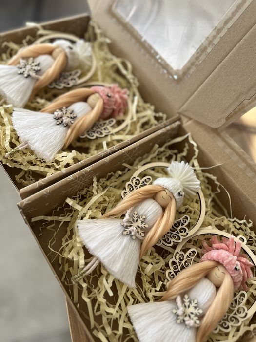 Dekoracje świąteczne Ozdoba choinkowa aniołek hand made