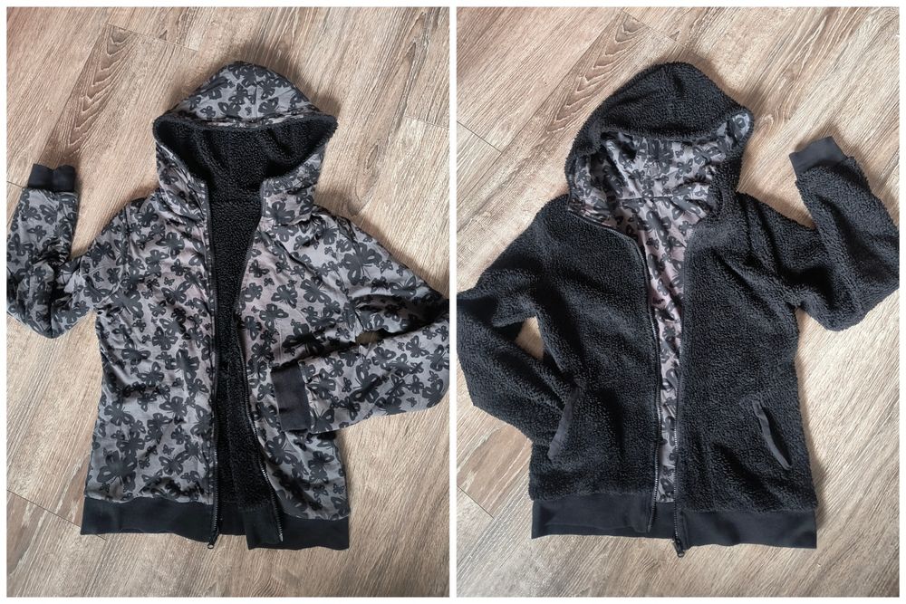 Bluza z kapturem dwustronna polar