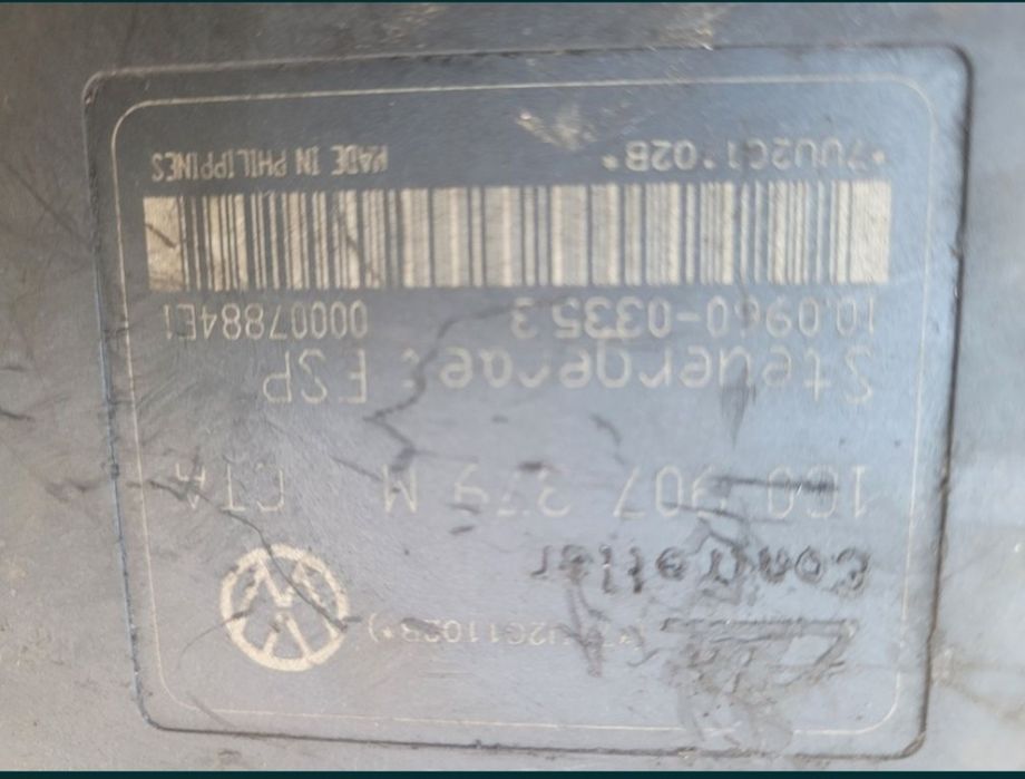 Вакуумний підсилювач гальм, блок абс на Golf 4 ,Audi, Skoda Octavia