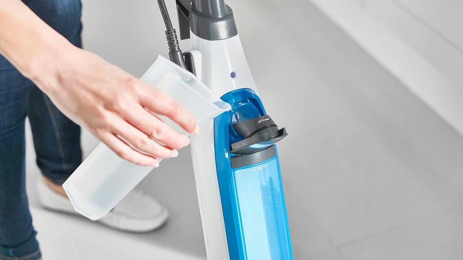 SHARK S6001EU Klik n’ Flip elektryczny mop parowy 1050W, myjka parowa