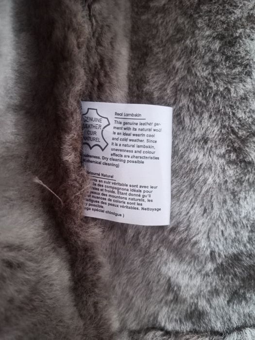 Шоколадна нова натуральна чоловіча дублянка, дуже тепла, чоловічий вер