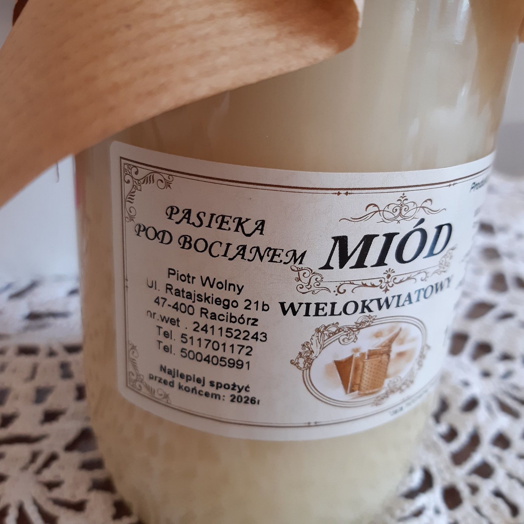 Miód  z własnej pasieki i propolis  (  wielokwiat  ) wysyłka