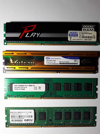 Pamięć ram DDR3 1600mhz 2x4 GB, 2x8 GB