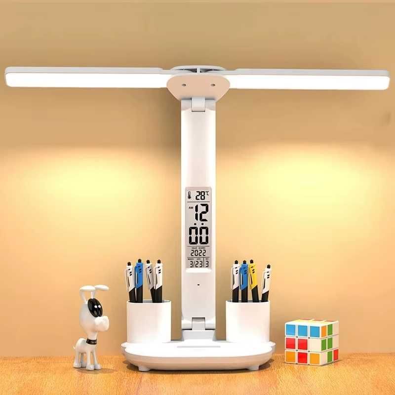 Lampka LED składana zegar ładowana USB