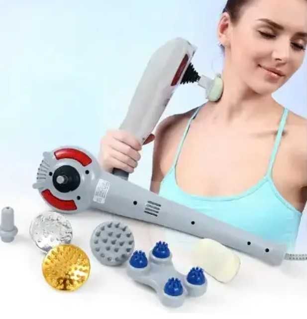 Вібраційний ручний масажер для тіла Maxtop Magic Massager 8 В 1