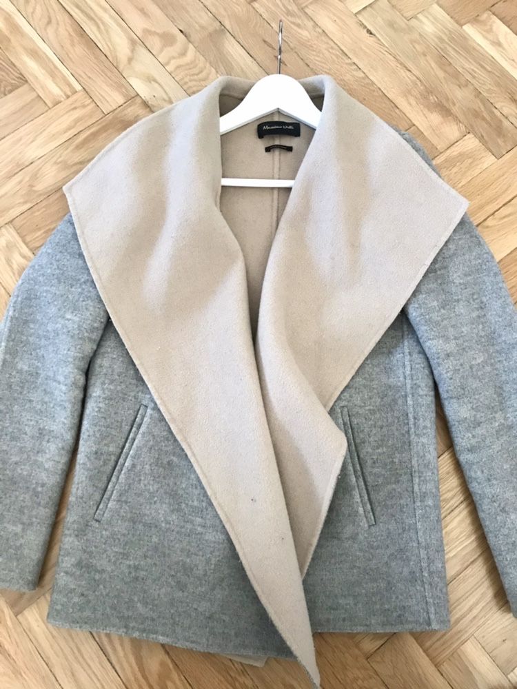 Płaszcz Massimo Dutti roz. XS camel szary