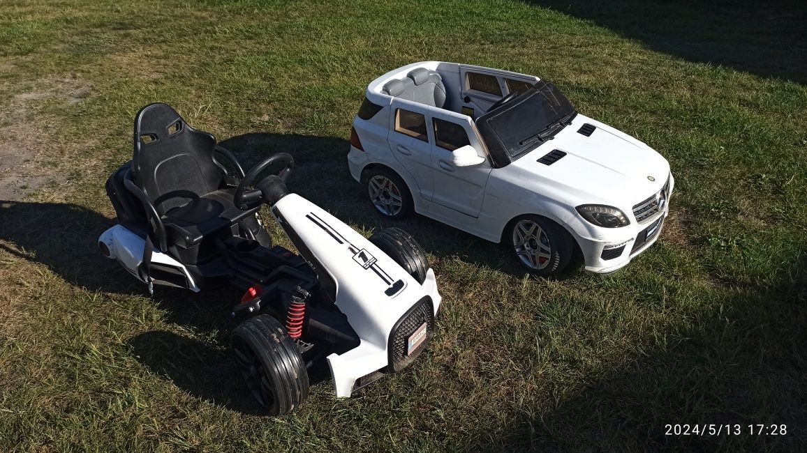 Samochodzik Mercedes na Akumulator i Gokart Ramiz dla Dzieci
