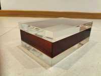Caixa acrilico transparente comp: 17,5 cm X larg: 11 cm X alt: 6,5 cm