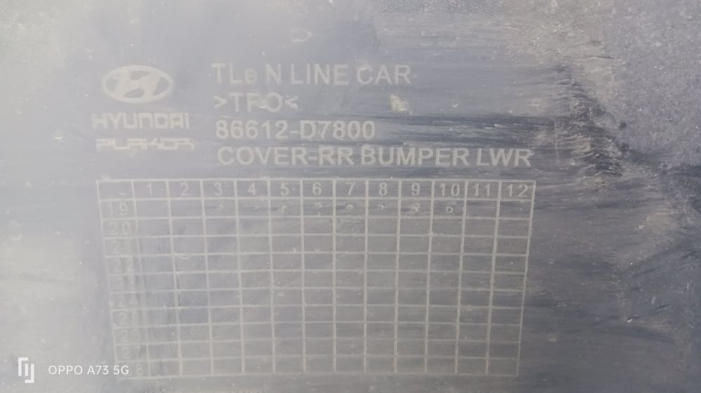 Difusor de parachoques Hyundai Tucson 3 N LINE 2019