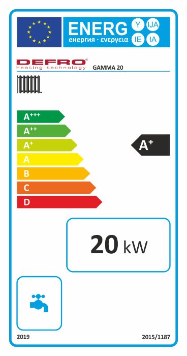 Kocioł piec Defro Gamma 20kw