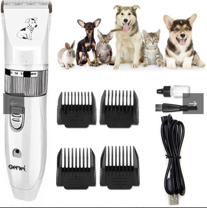 Машинка для стрижки животных собак кошек котов груминга gemei gm634
