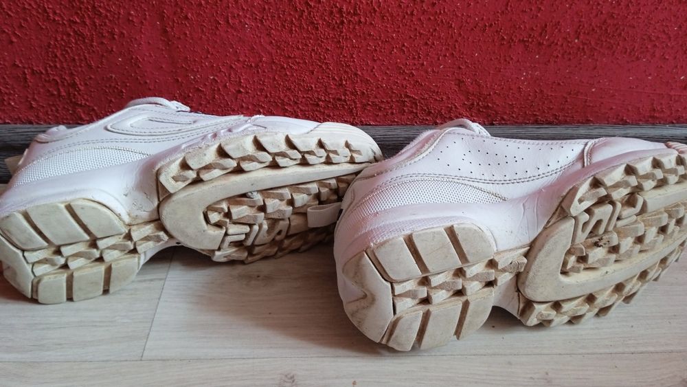 Adidasy FILA 36 na koturnie białe