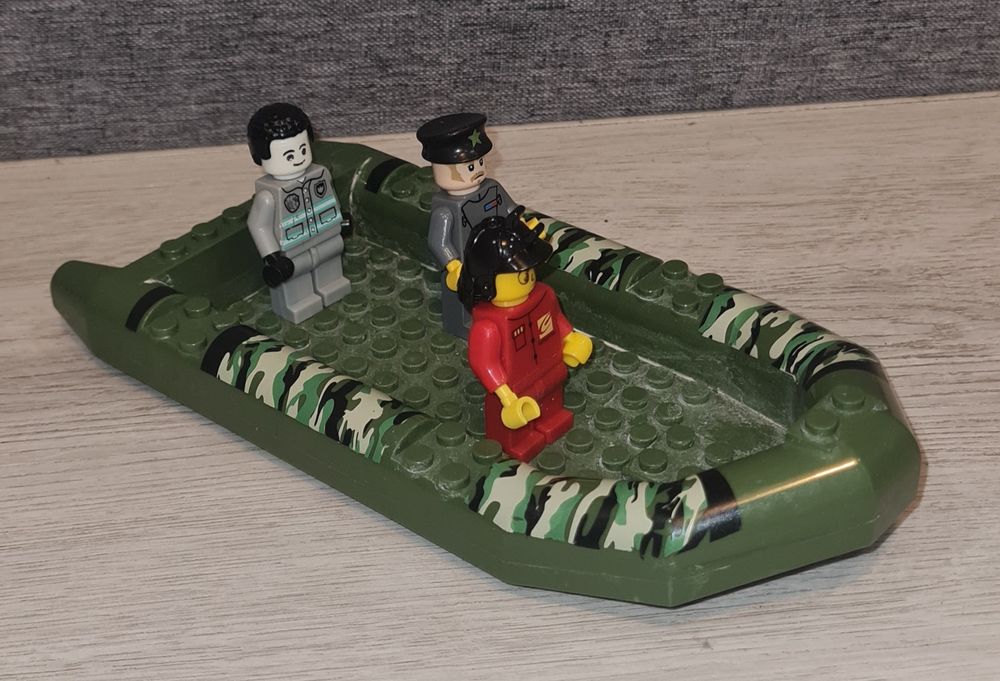 Figurki zestaw łódka wojskowa ponton bojowy Lego