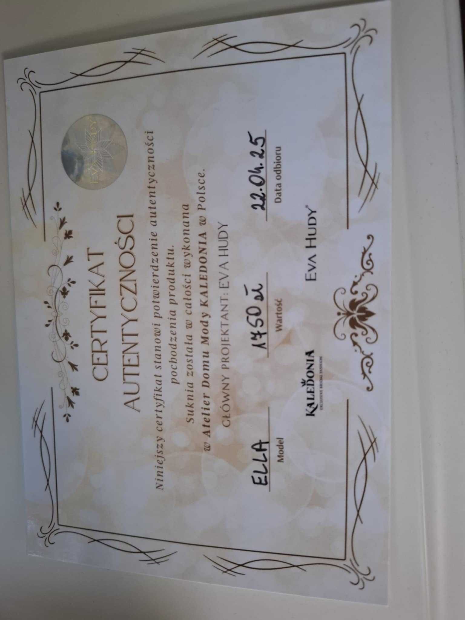Suknia ślubna Ella rozmiar M/38 stan idealny