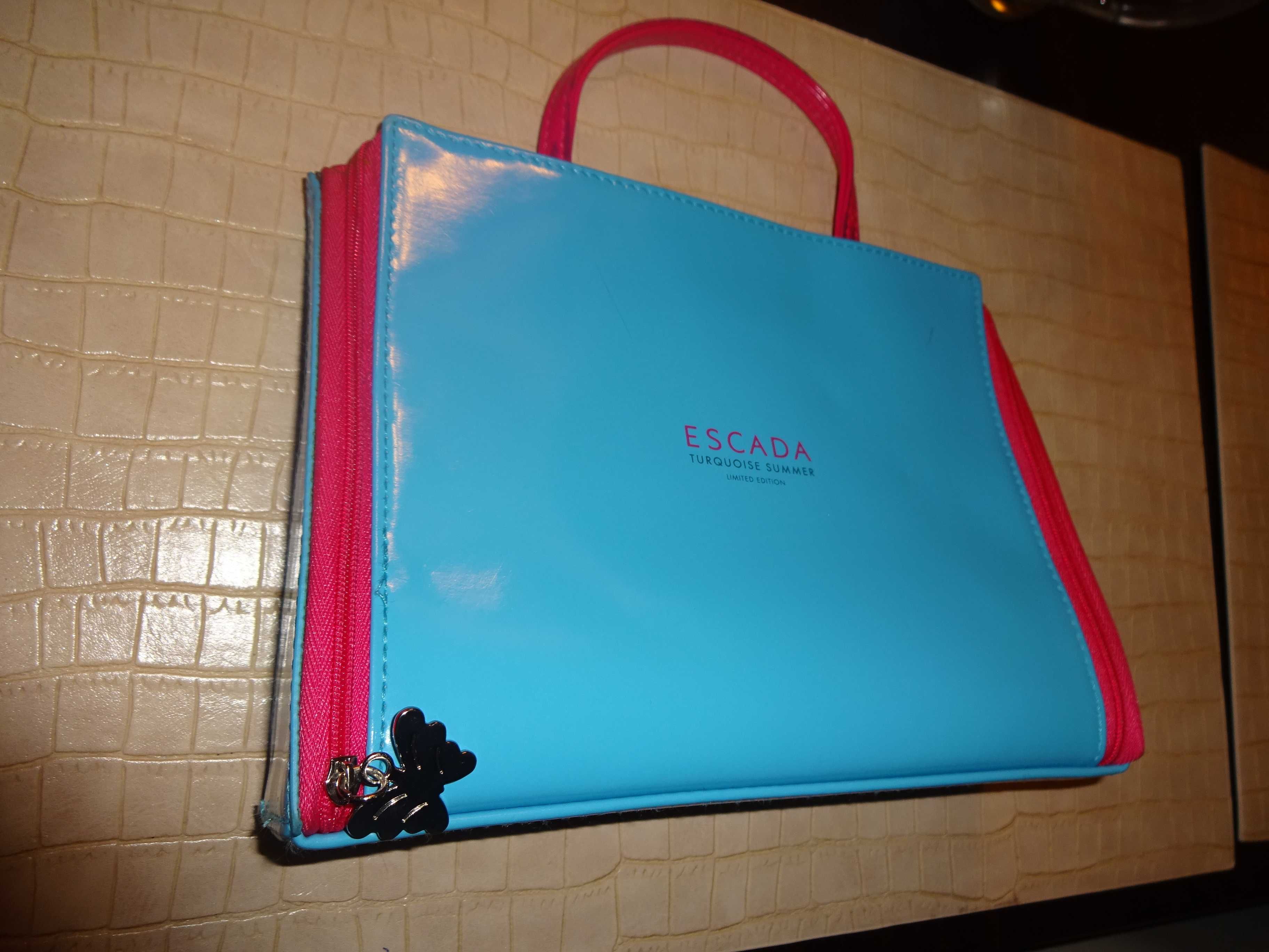 ESCADA Turquoise Summer oryg. niebieska kosmetyczka Limited Edition