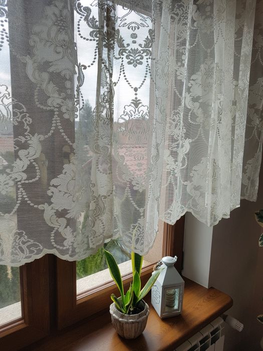 Firanka koronkowa 2x 120cm x 140cm