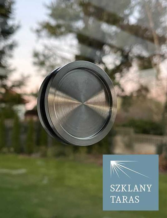 Uchwyt do drzwi szklanych przesuwnych stal nierdzewna komplet 2 szt.