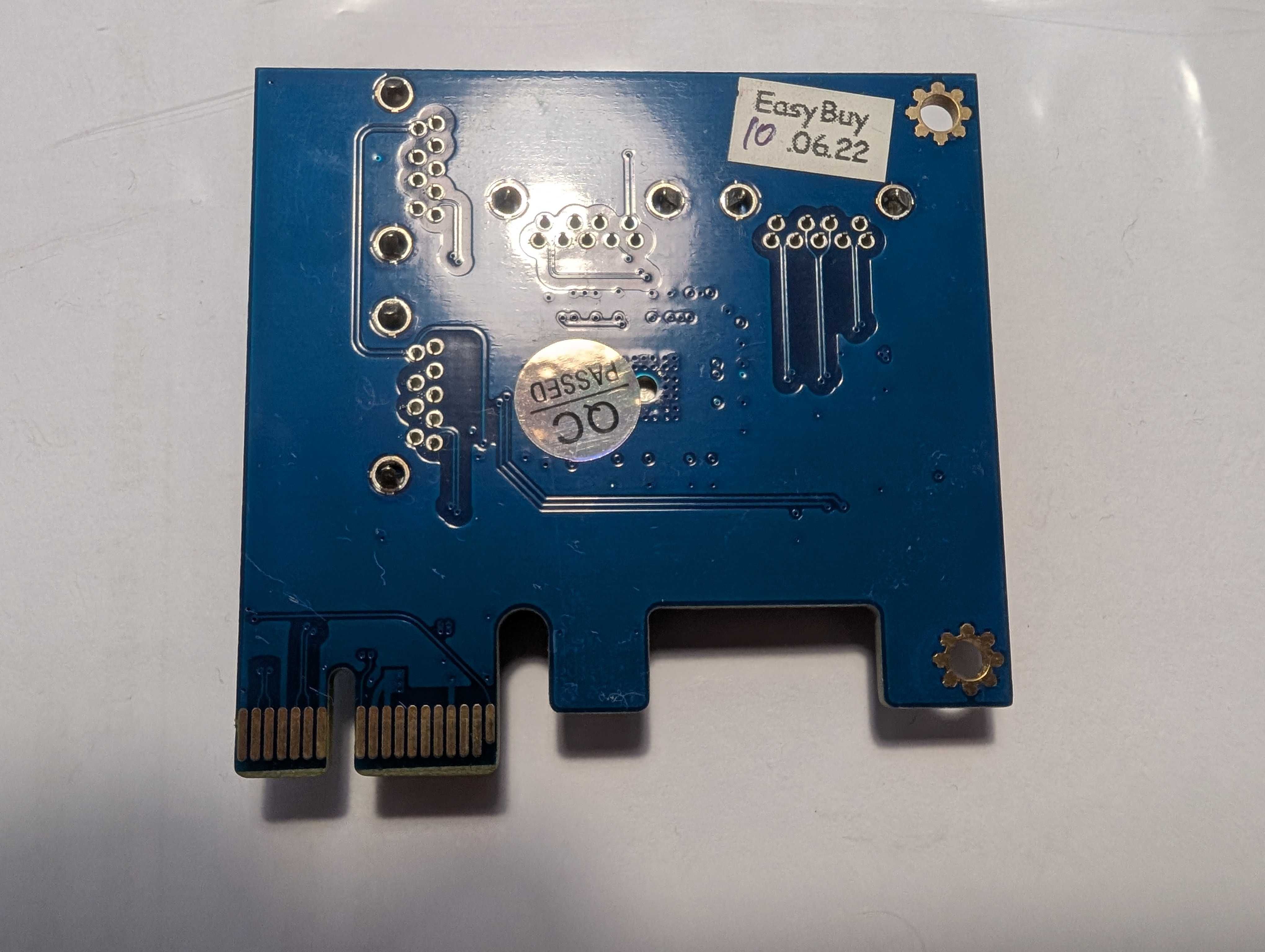 Плата расширения райзеров PCI-E x1-x16 to 4 PCI-E USB 3.0