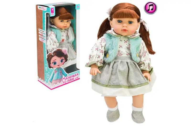 Лялька "Маленька Пані", м'яконабивна, 45 см, укр.озвучка