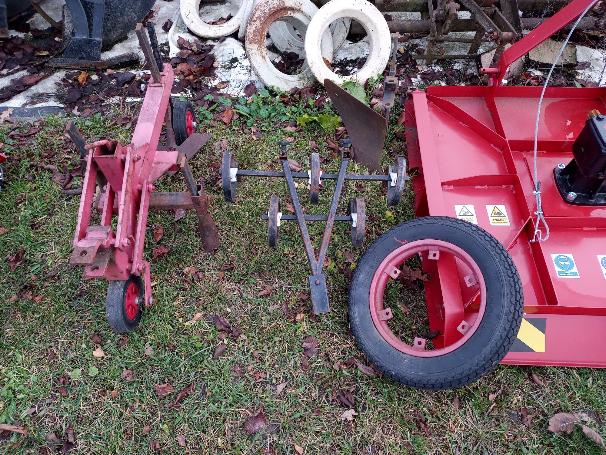 TRAKTOREK MF-70 terra vari robi jednoosiowy osprzęt pług kosiarka