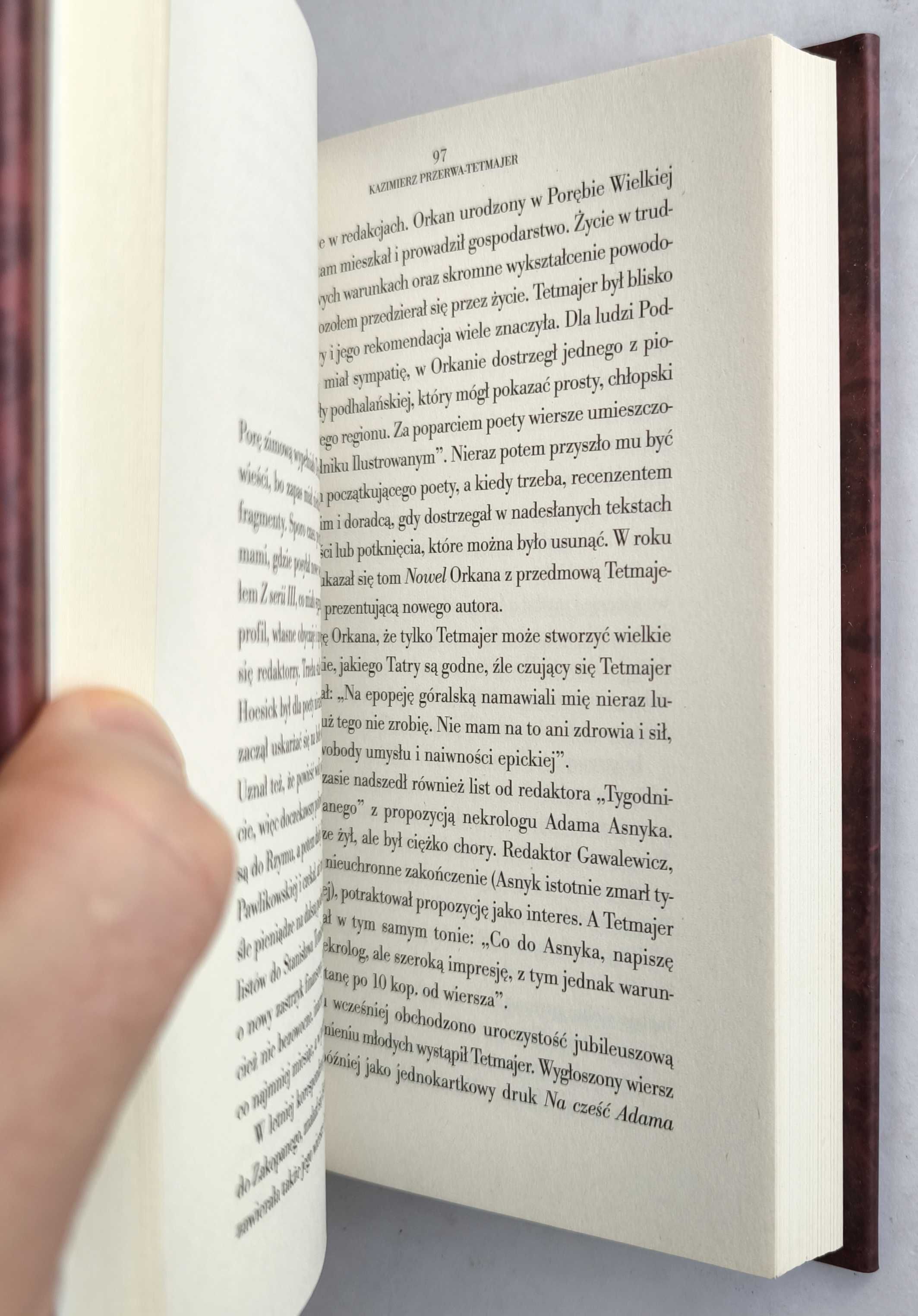 KAZIMIERZ PRZERWA-TETMAJER. Biografia, Tadeusz Januszewski, NOWA!