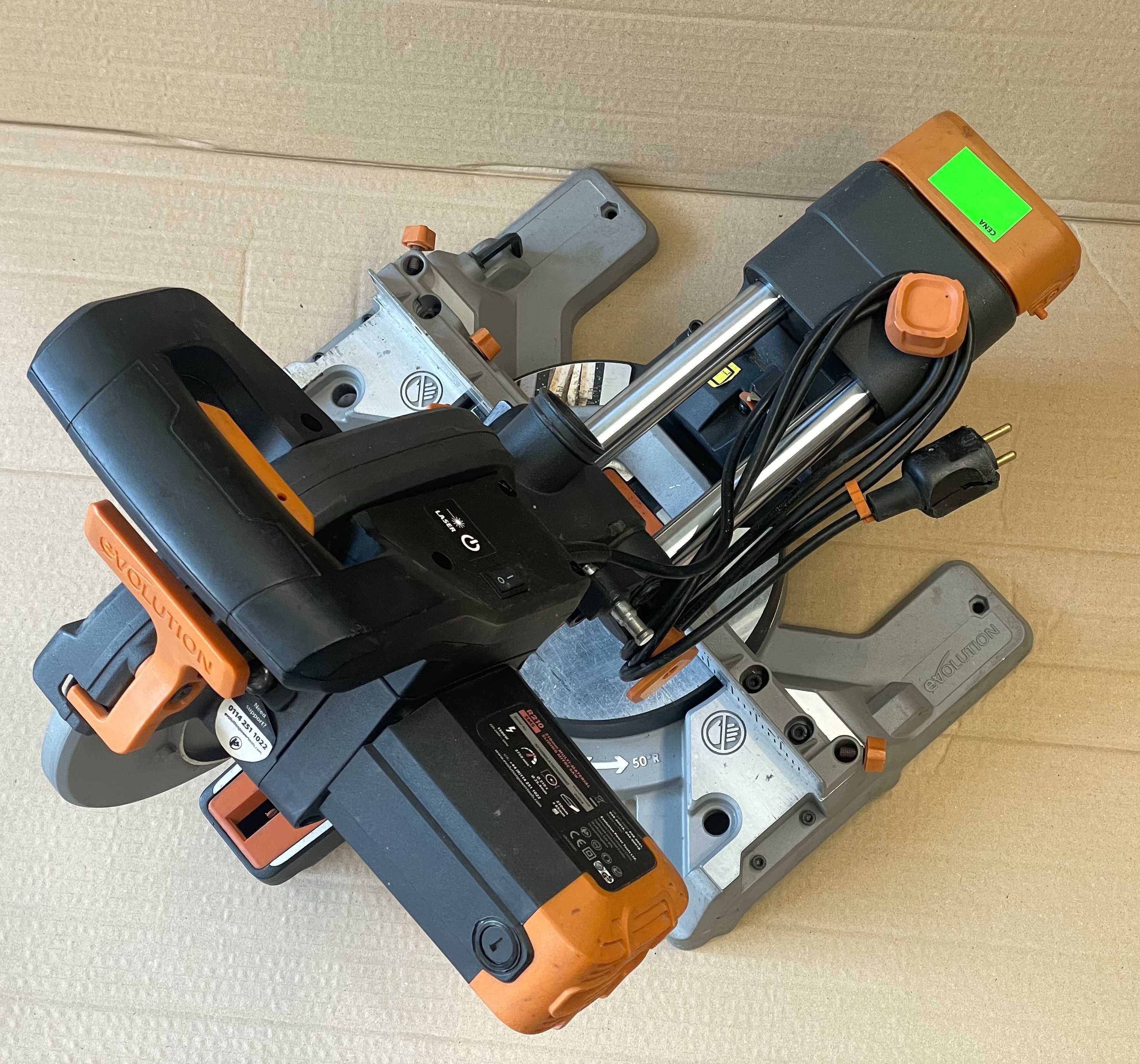 Piła ukośna Pilarka ukośnica 1500W 210mm Evolution R210SMS