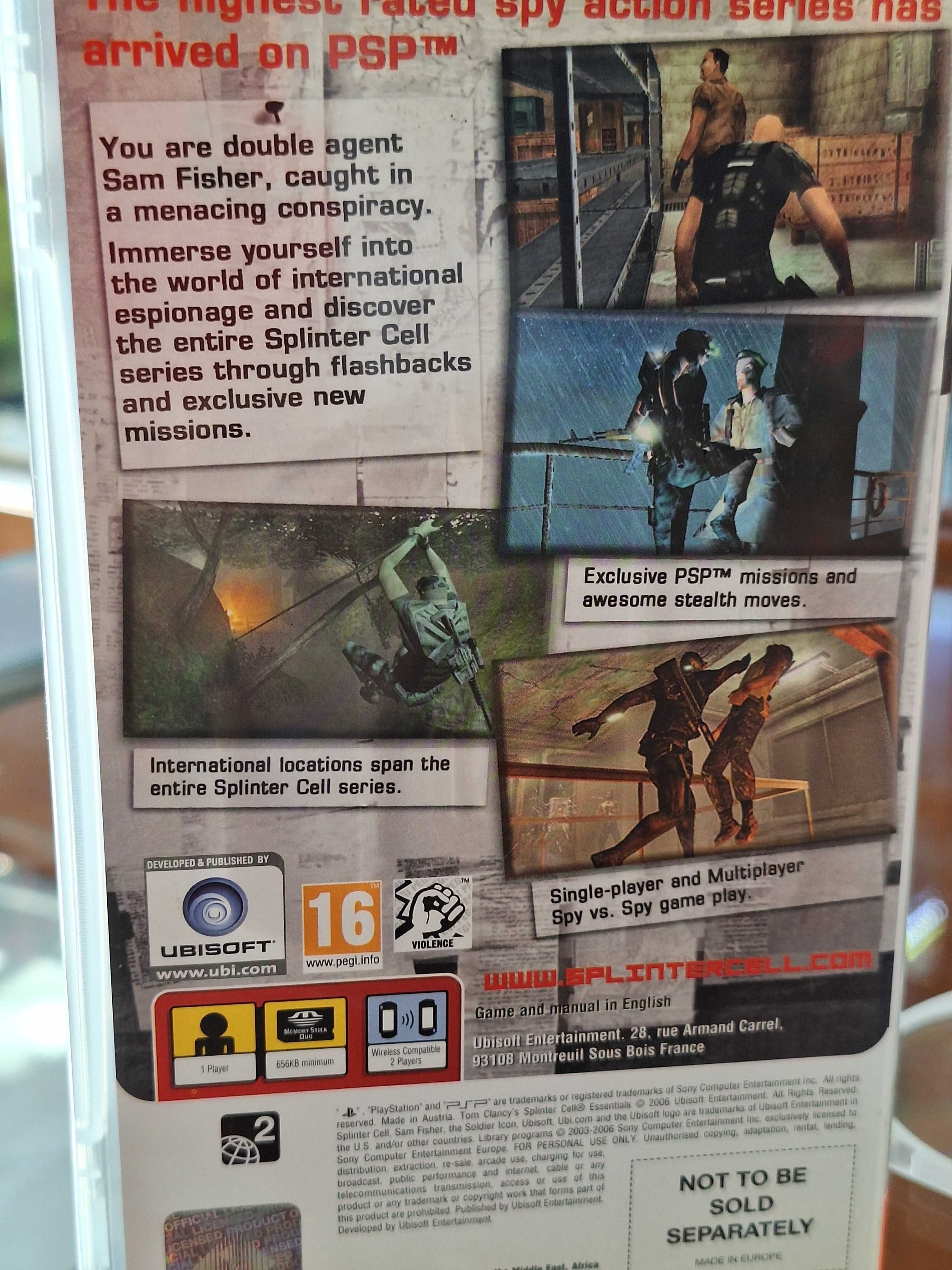 Tom Clancy's Splinter Cell Essentials PSP, BDB, Centrum Grania