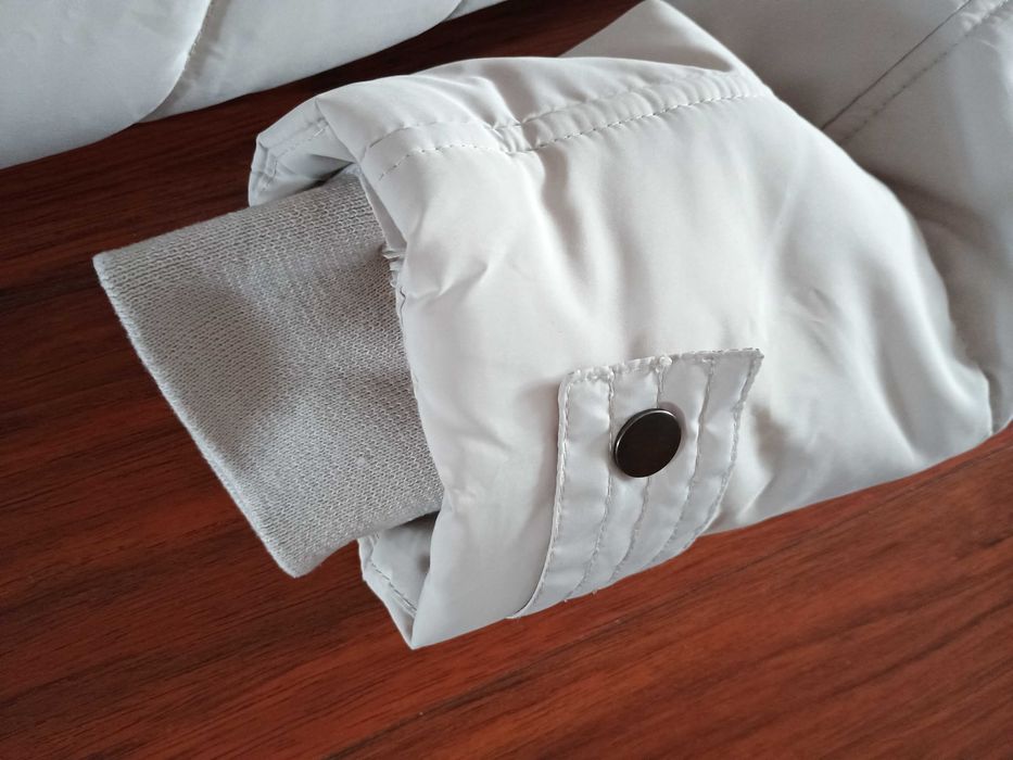 kurtka damska pikowana na jesień zimę F&F, dłuższa odpinany kaptur