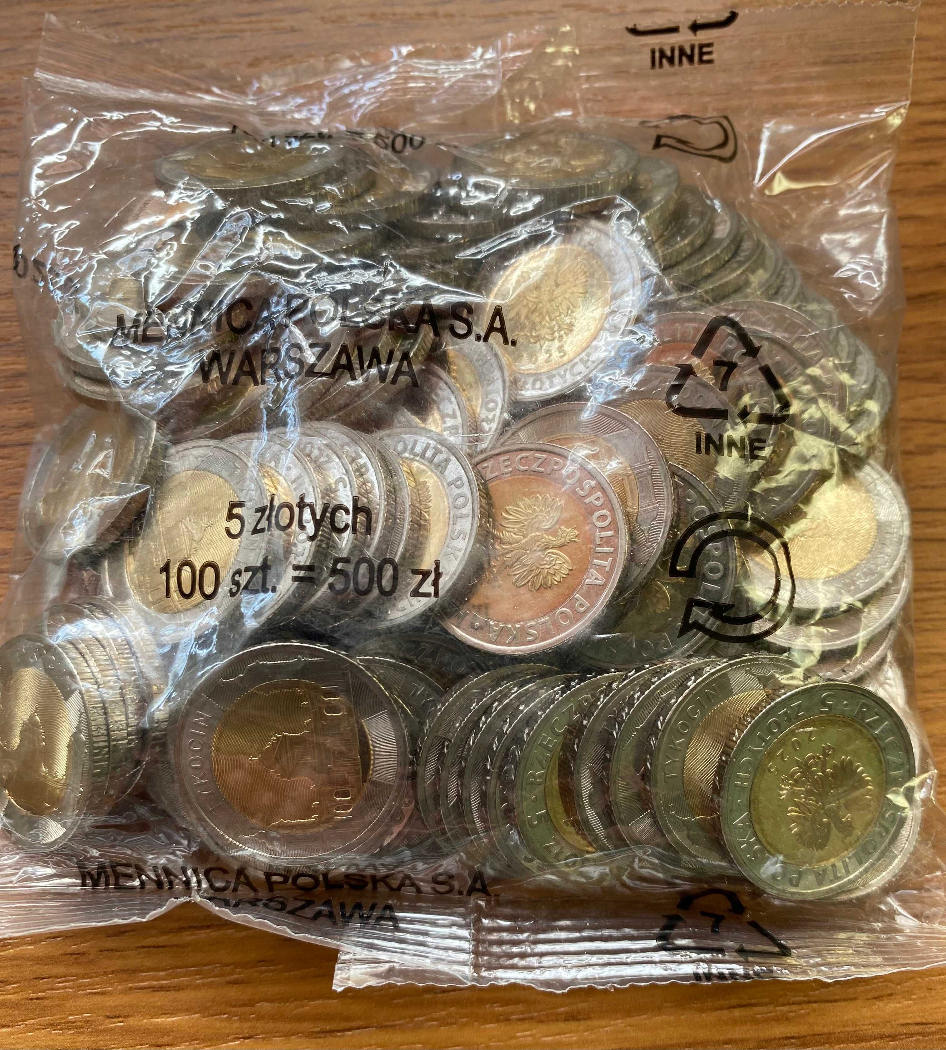 Moneta 5 zł Tykocin okolicznościowa - woreczek 100 szt.